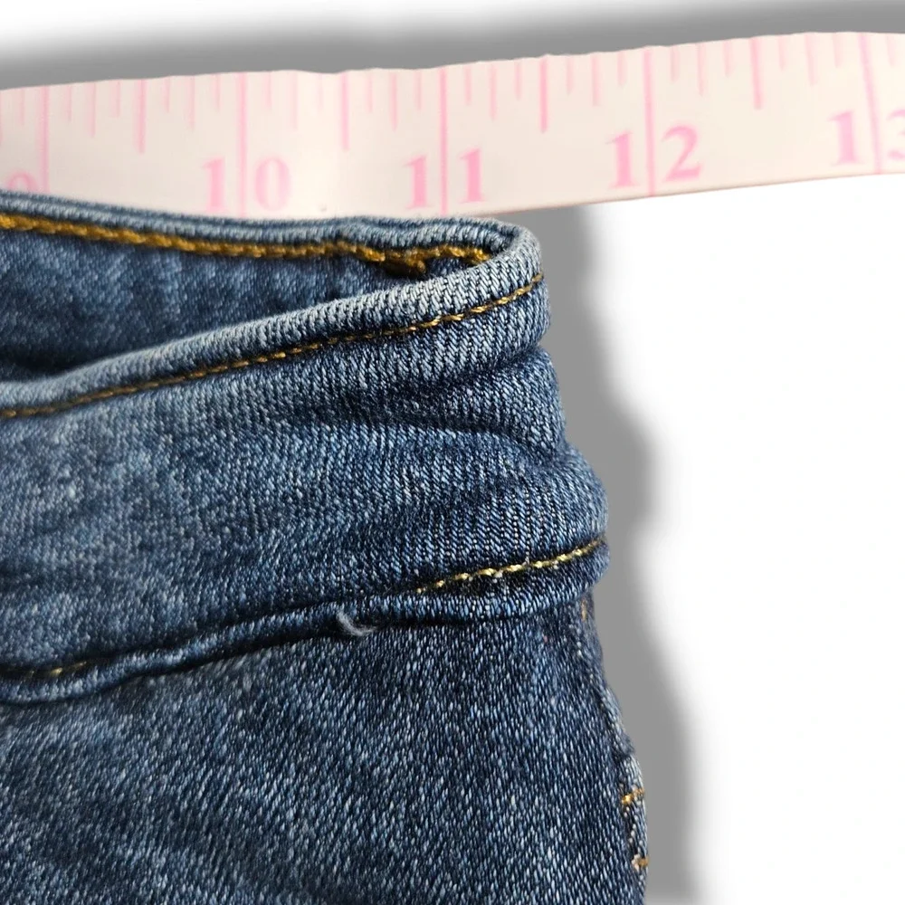 Levi's 721‎ Distressed Mid-Rise Skinny Jeans 25x23 Custom Make or Break Blue
